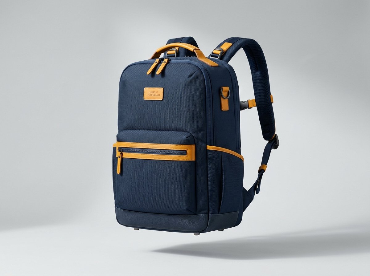Premium travel bag closeup